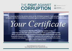 The Fight against Corruption